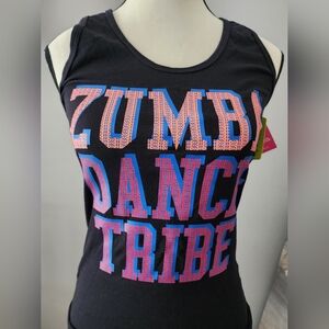 Black Tank Top with Colorful Graphic